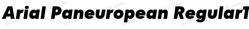 Arial Paneuropean RegularTraditiona字体转换